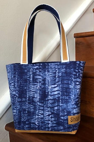 Navy Blue Nui Shibori Bags
