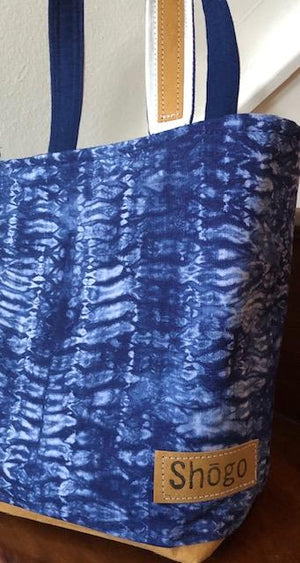 Navy Blue Nui Shibori Bags