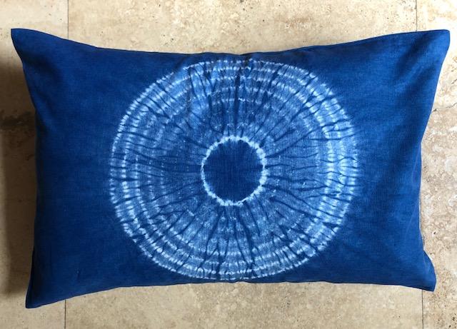 Indigo Shibori Throw Pillows