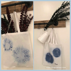 Indigo Shirokage Tote Bags