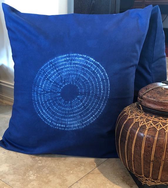 Indigo Shibori X-Large Throw Pillows – Shogo Zen Art