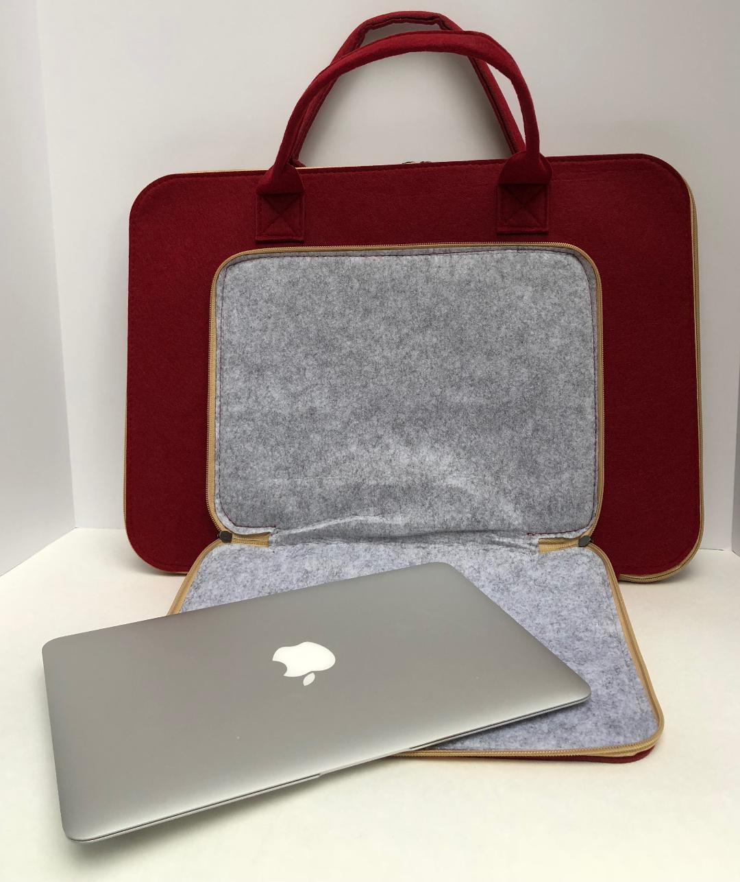 Customized Red Laptop Sleeve bag  Meditation Collection