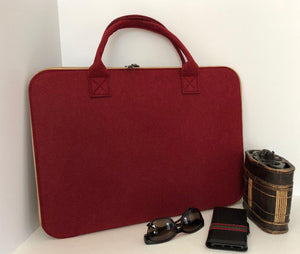 Customized Red Laptop Sleeve bag  Meditation Collection