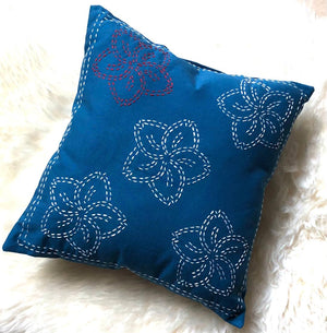 Japanese Sashiko Pillows Hand Embroidered