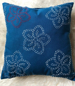Japanese Sashiko Pillows Hand Embroidered
