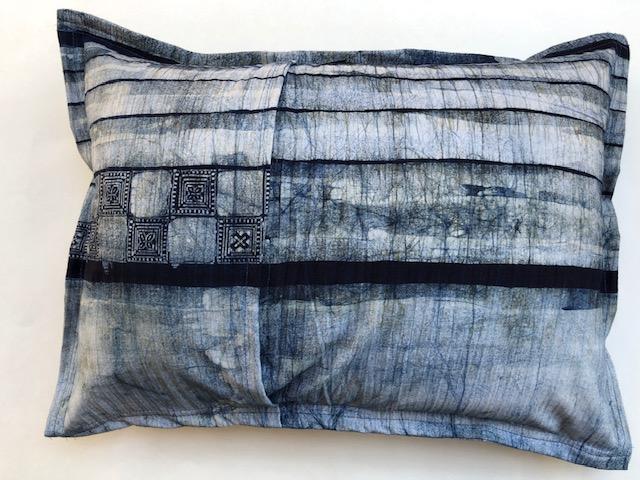 Thai Indigo Shibori Throw Pillows