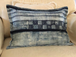 Thai Indigo Shibori Throw Pillows