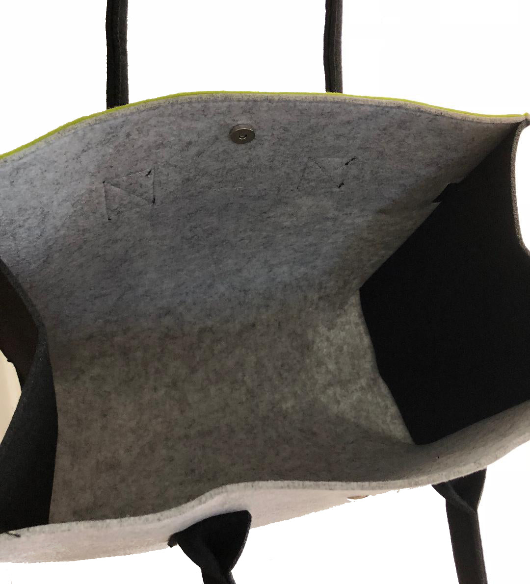 Customized Grey Green and Black Handbag   Meditation Collection