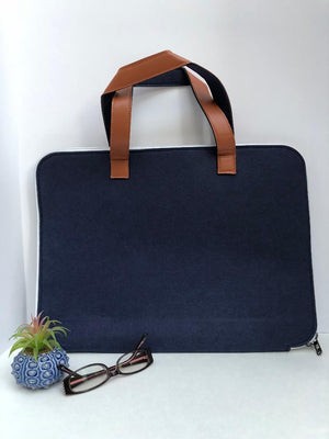 Customized Blue Laptop Sleeve bag  Meditation Collection