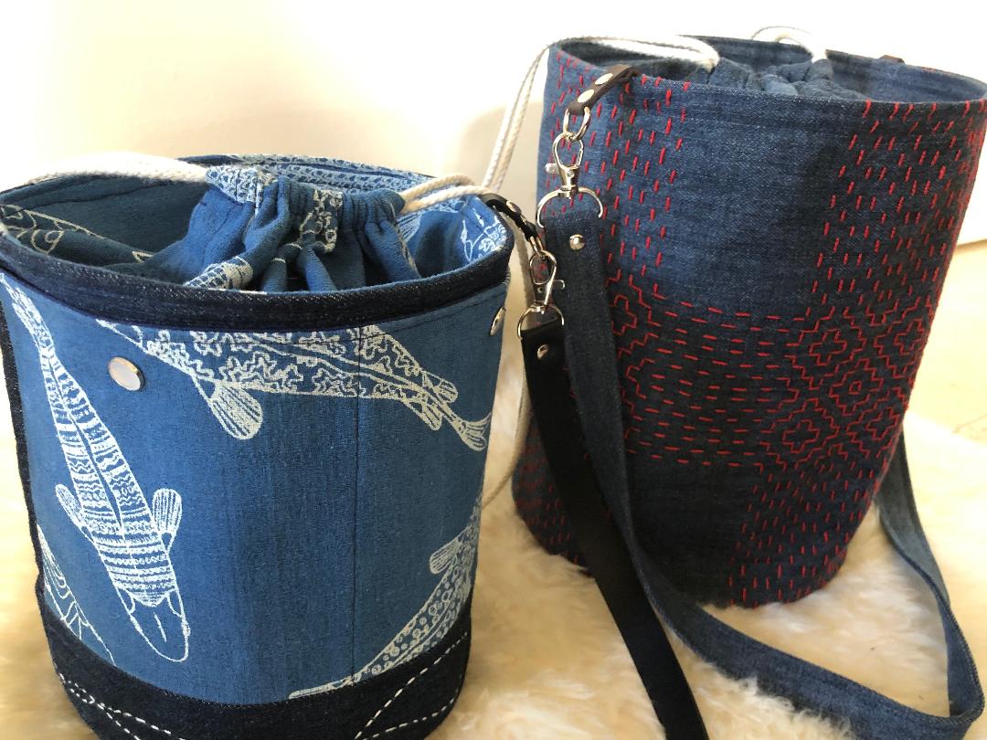 Denim  Bucket Bags