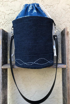 Denim  Bucket Bags