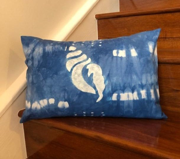 Indigo Shibori Throw Pillows