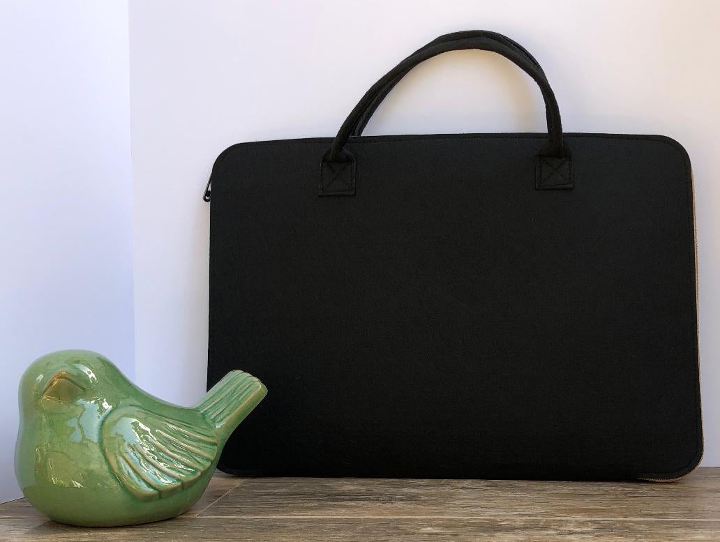 Customized Black Laptop Sleeve bag  Meditation Collection