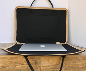 Customized Black Laptop Sleeve bag  Meditation Collection