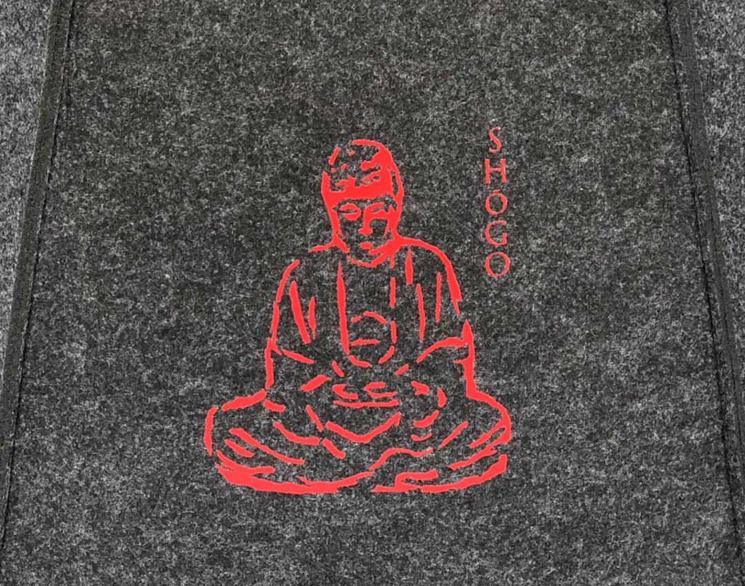 Customized Dark Grey Handbag   Meditation Collection