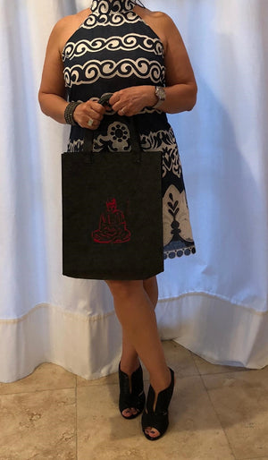 Customized Dark Grey Handbag  Meditation Collection