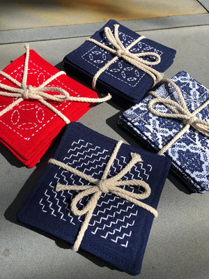 Sashiko Coasters