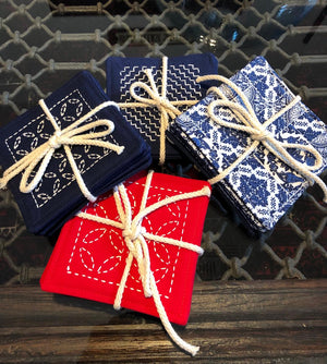 Sashiko Coasters