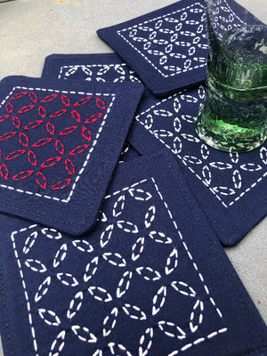 Sashiko Coasters