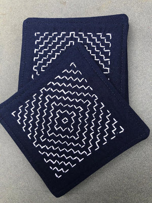 Sashiko Coasters