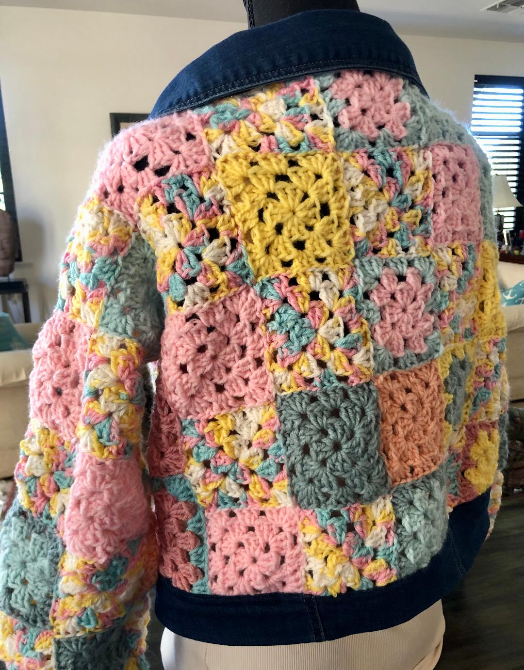 Denim - Crochet Jacket