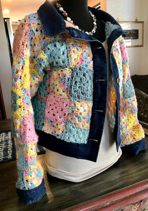Denim - Crochet Jacket