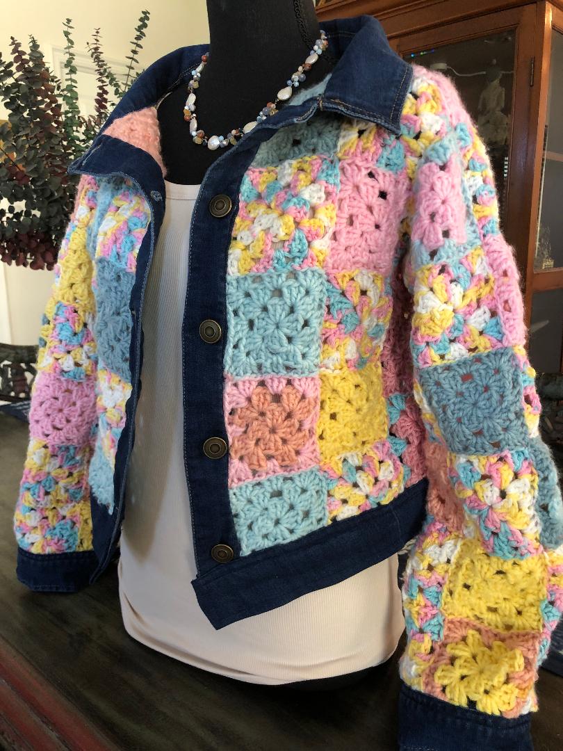 Denim - Crochet Jacket