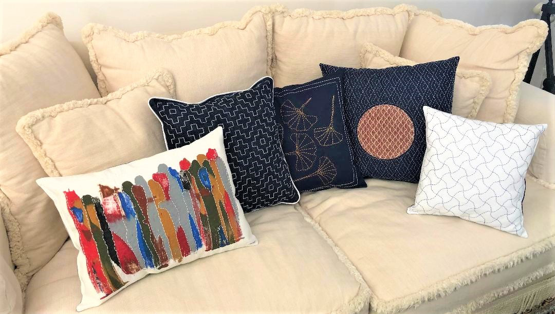 Sashiko Throw Pillows