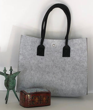 Customized Grey Green and Black Handbag   Meditation Collection