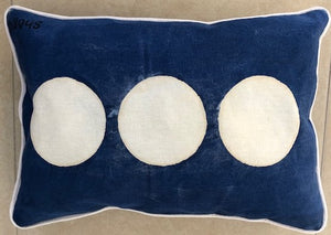 Indigo Shibori Katazome Throw Pillows