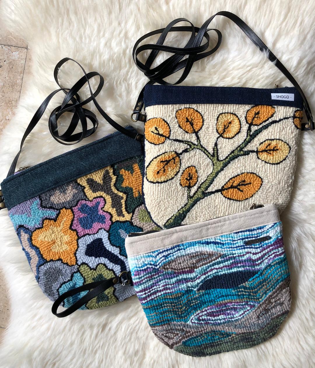 Punch Needle Tote Bag and Pouch