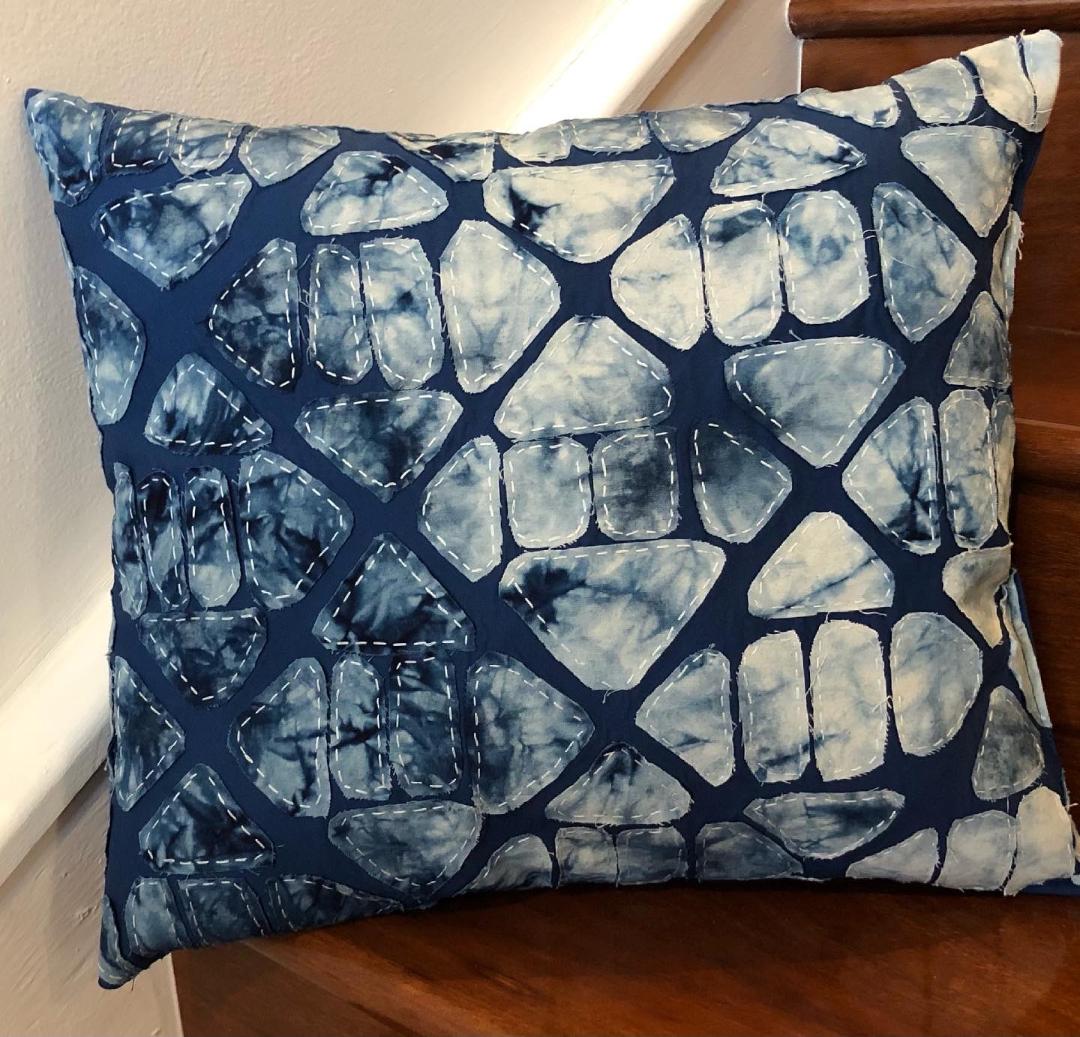 Indigo Shibori X-Large Throw Pillows – Shogo Zen Art