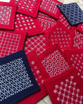 Sashiko Coasters per Unit