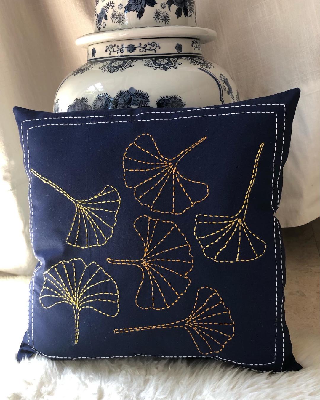 Gingko Throw Pillow