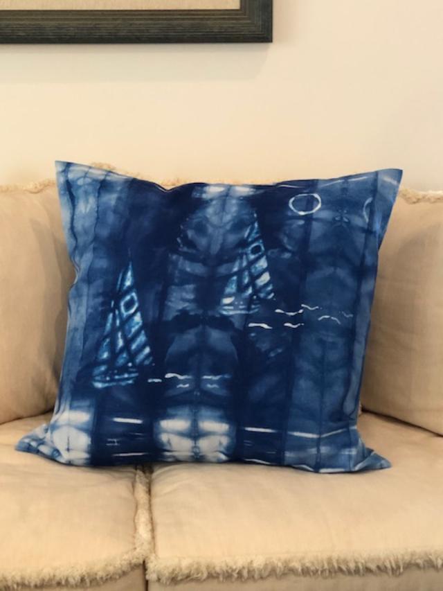 Indigo Shibori X-Large Throw Pillows