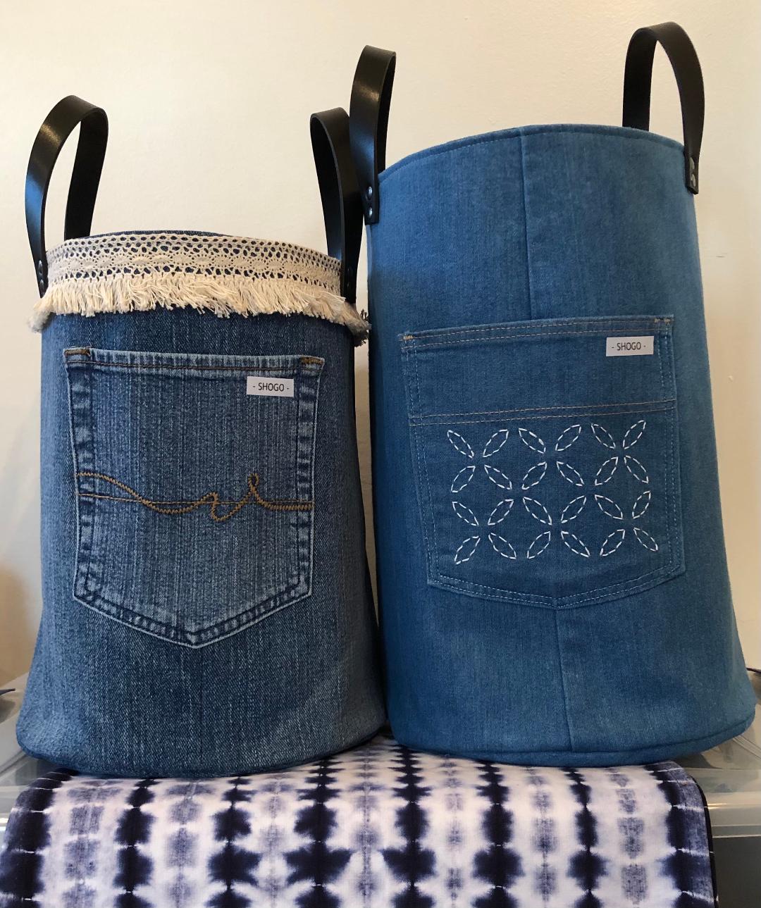 Denim Storage Baskets