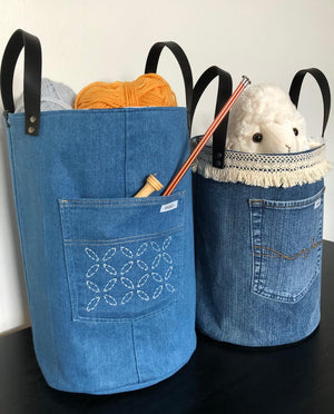 Denim Storage Baskets