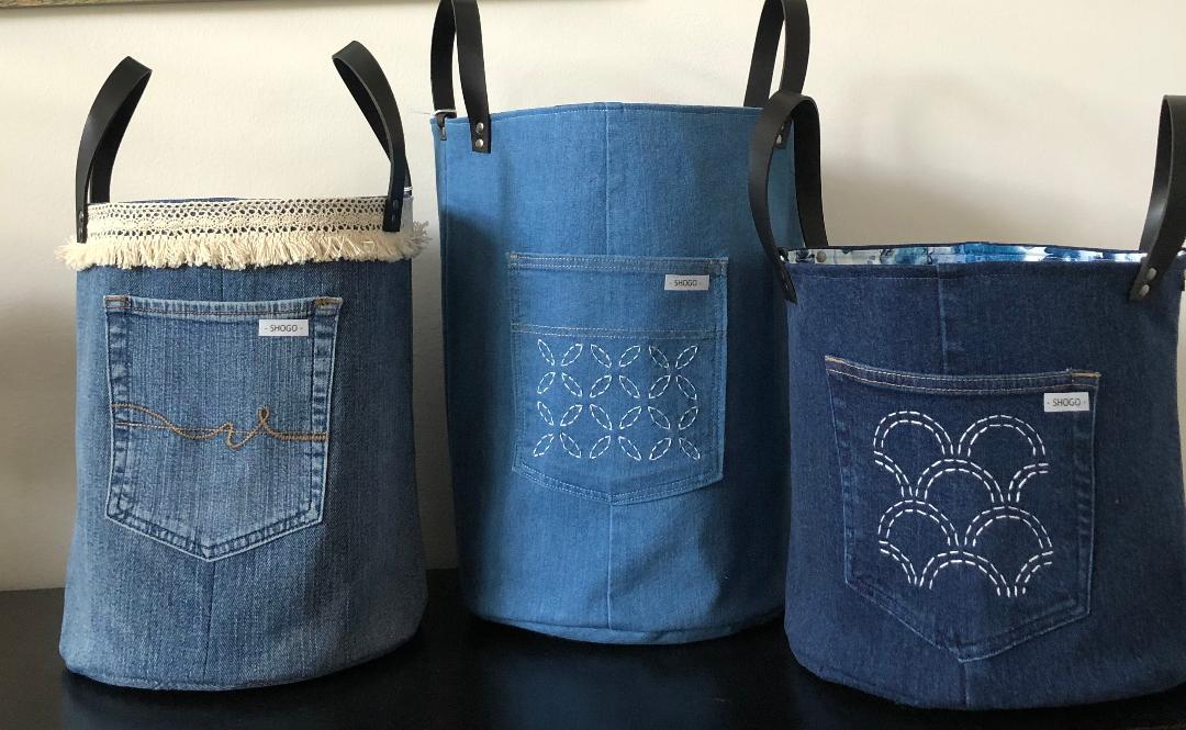 Denim Storage Baskets